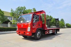 這款國六挖機(jī)平板運(yùn)輸車很火，關(guān)注沒？